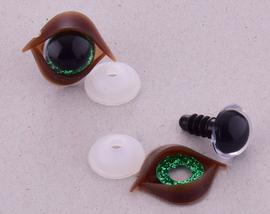 Očká s viečkami 12 mm 3D