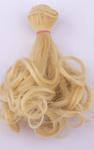 Vlasy pre bábiky 15 cm rovné se zvlněným koncem