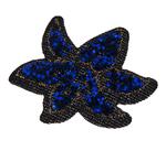 Záplata kvet glitrový 43x40mm