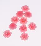 Nalepovacie kvet ružový 3D 12mm / 10ks