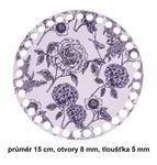 Dno - veko preglejkové kruh pivonky 15cm/8mm