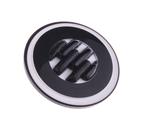 Gombík 18mm bielo-čierny plastový