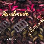 HAND MADE značka kovová 35x10mm