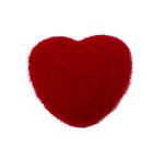 Noštek plyšový  srdce červené 12mm
