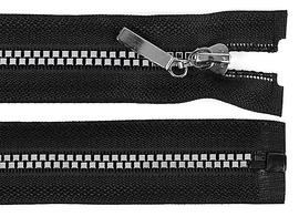 Zips kostený čierno-zlatý 5mm/50cm