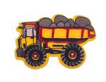 Záplata nákladné auto žlté 68x45mm