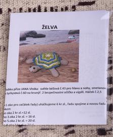 Návod na háčkovanú korytnačku