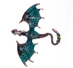 Brošňa drak 70x60mm