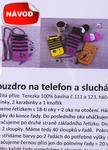 Návod puzdro na telefón a slúchadlá