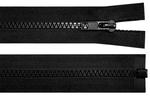 Zips kostený čierny  5mm/65cm