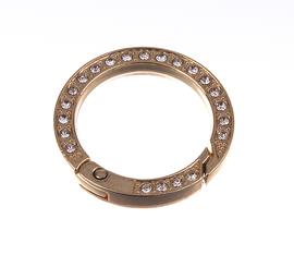 Karabína kruhová s kamienkami 34mm