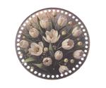 Dno - veko preglejkové kruh tulipány 20cm/6mm