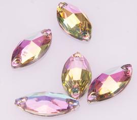 Našívací kameň 7x15 mm dúhový